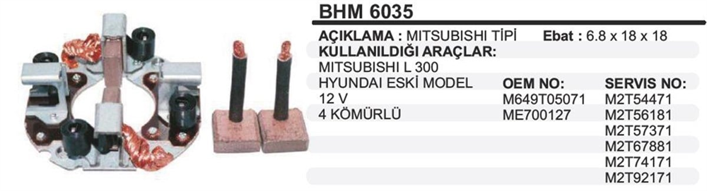 ITHBHM6035-Marş Kömürü ve Kömür Yuvası