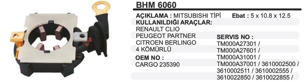 ITHBHM6060-Marş Kömürü ve Kömür Yuvası