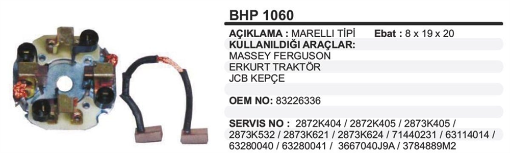 ITHBHP1060-Marş Kömürü ve Kömür Yuvası