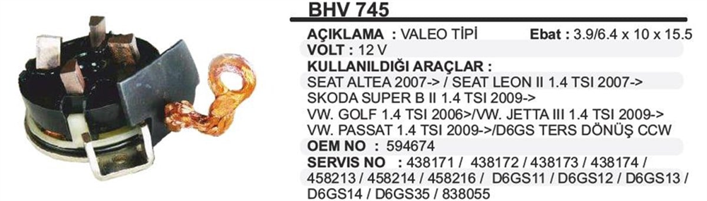 ITHBHV745-Marş Kömürü ve Kömür Yuvası