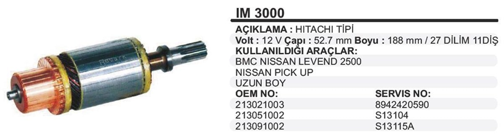 ITHIM3000-Marş Kollektörleri
