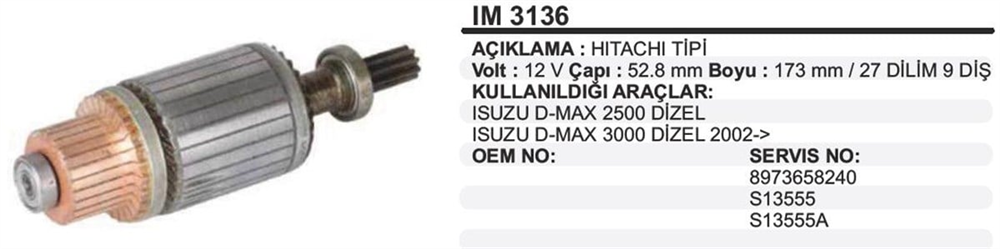ITHIM3136-Marş Kollektörleri