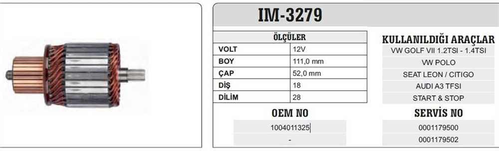 ITHIM3279-Marş Kollektörleri