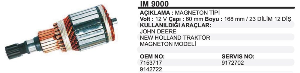 ITHIM9000-Marş Kollektörleri