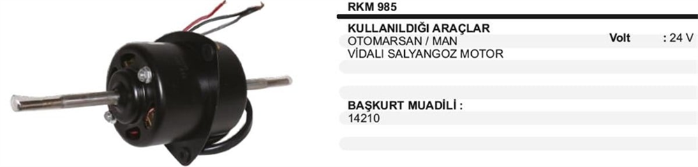 ITHKM985-Kalorifer Motoru