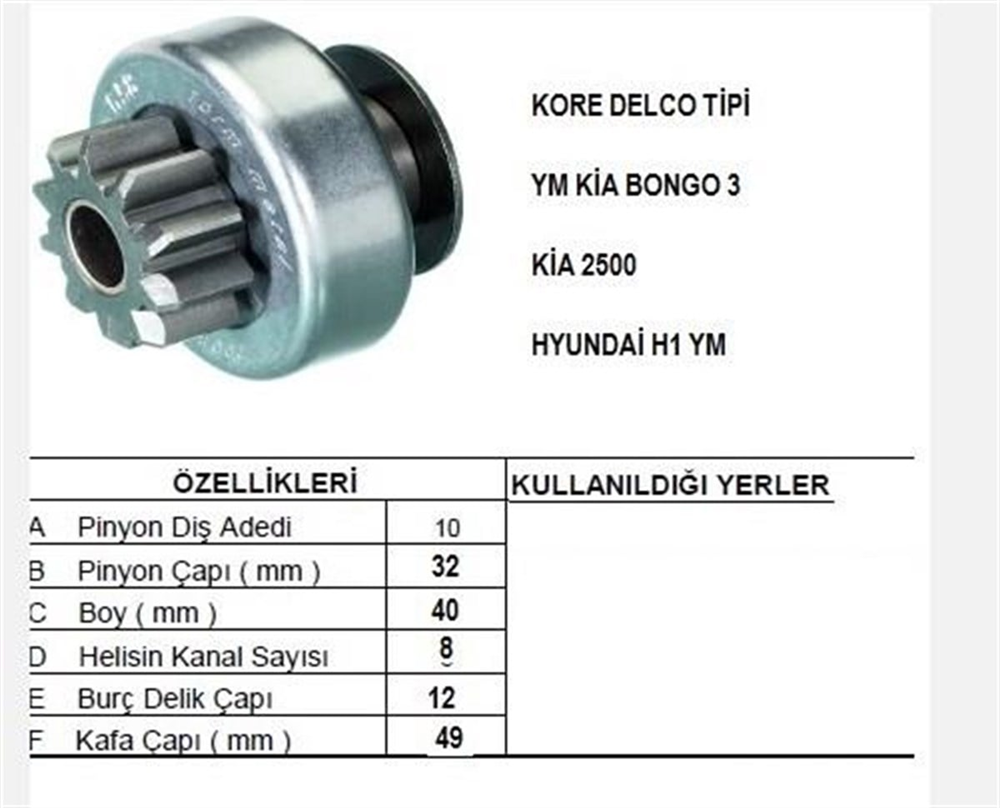 ITHMD152111-Marş Dişlisi