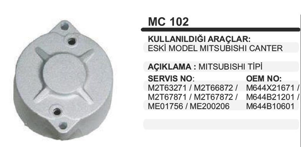 ITHMKMC102-Marş Arka Kapağı
