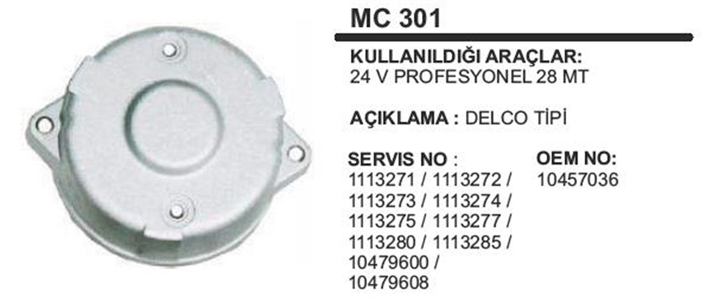 ITHMKMC301-Marş Arka Kapağı