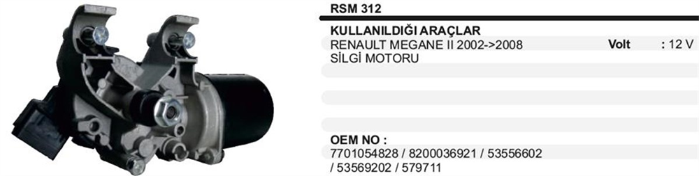 ITHSM312-Silecek Motoru