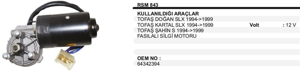 ITHSM843-Silecek Motoru