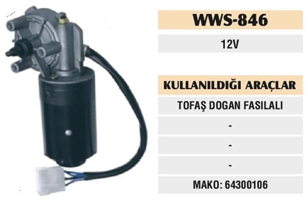 ITHSM846-Silecek Motoru