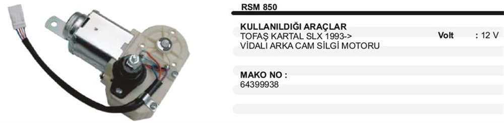 ITHSM850-Silecek Motoru