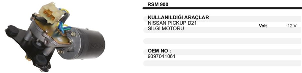 ITHSM900-Silecek Motoru