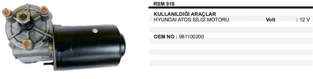 ITHSM918-Silecek Motoru