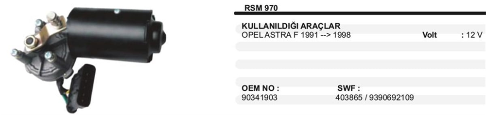 ITHSM970-Silecek Motoru