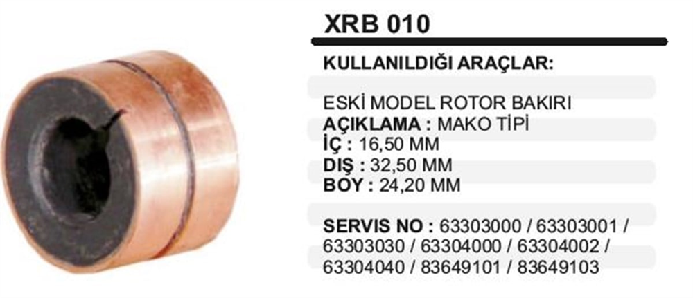 ITHXRB010-Rotor Bakırları