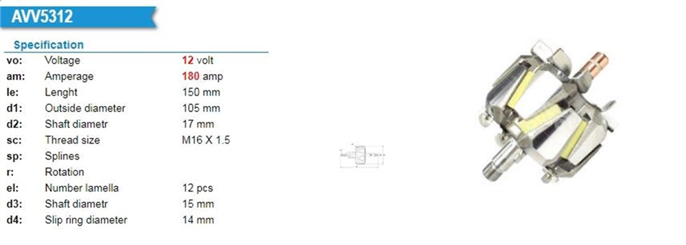 ITHXRTWRT5481-Rotor