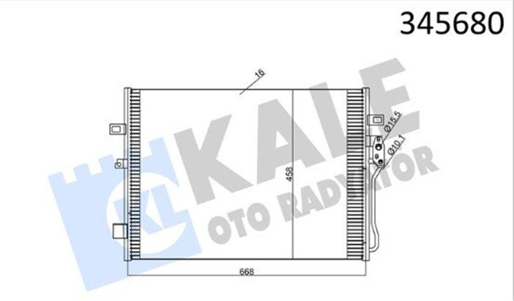 KALE345680-Klima Radyatörü (Kondenser)