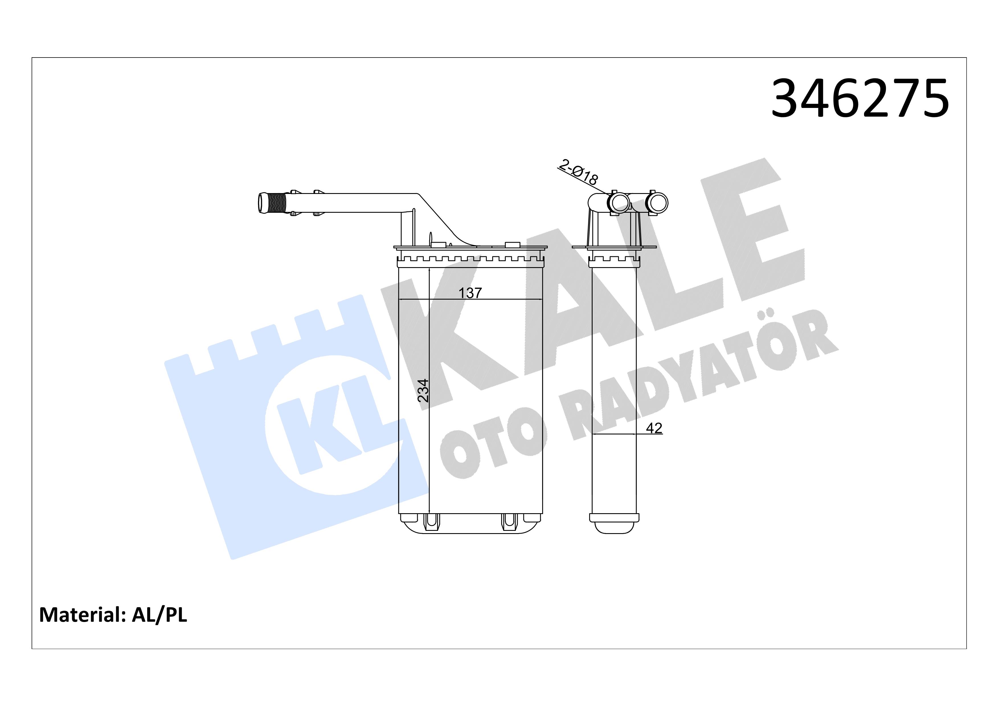 KALE346275-Kalorifer Radyatörü