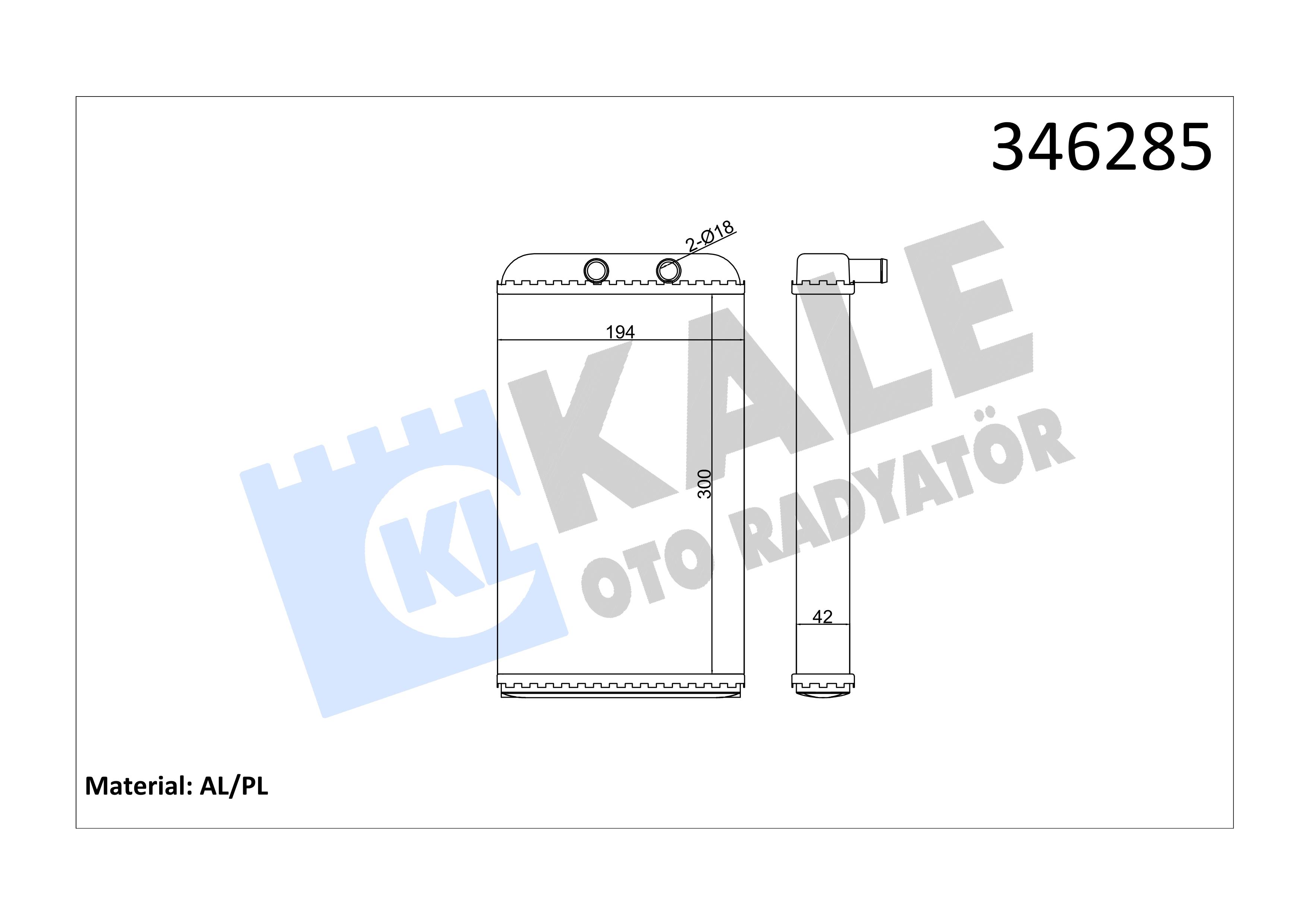 KALE346285-Kalorifer Radyatörü