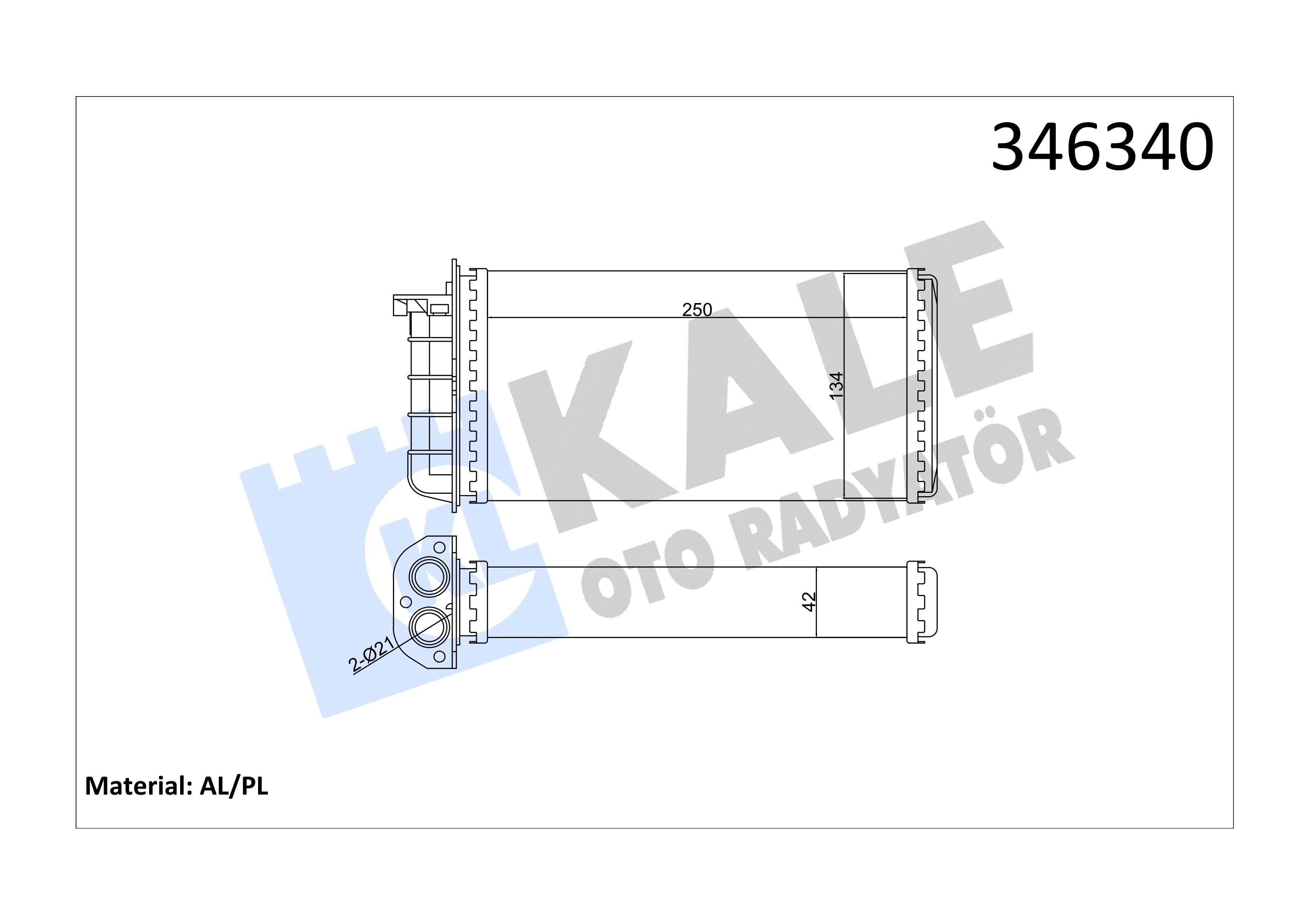 KALE346340-Kalorifer Radyatörü