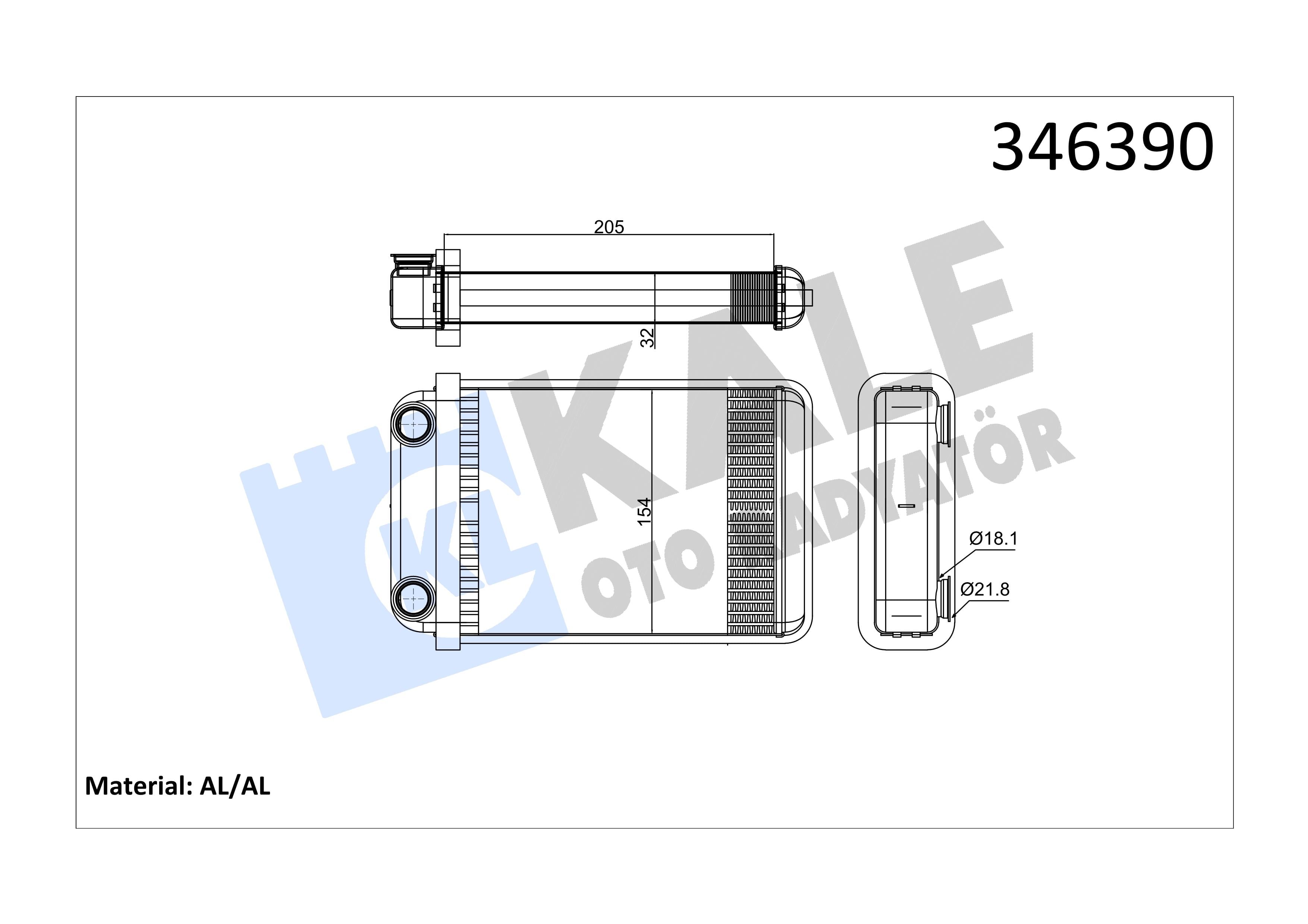 KALE346390-Kalorifer Radyatörü