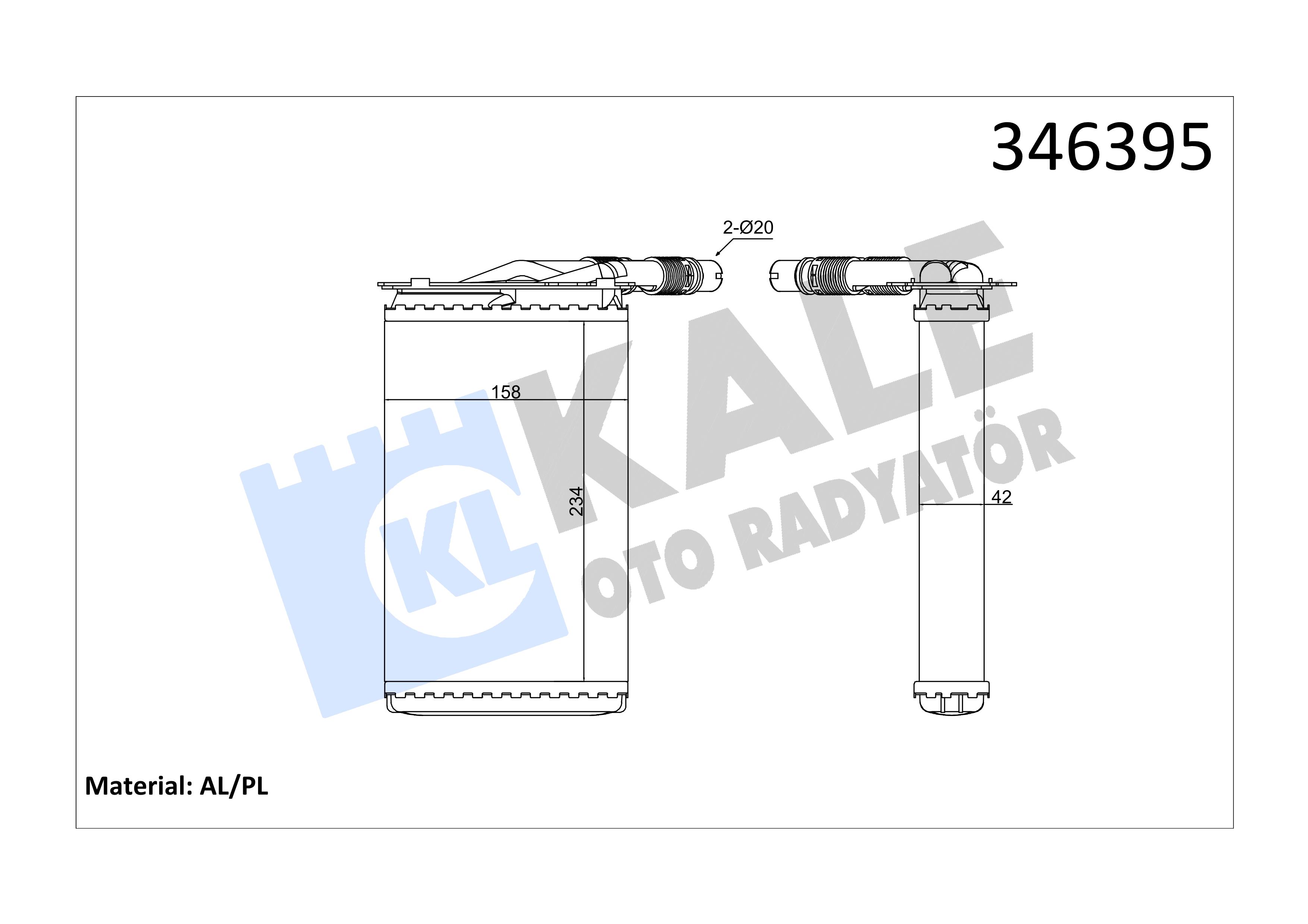 KALE346395-Kalorifer Radyatörü