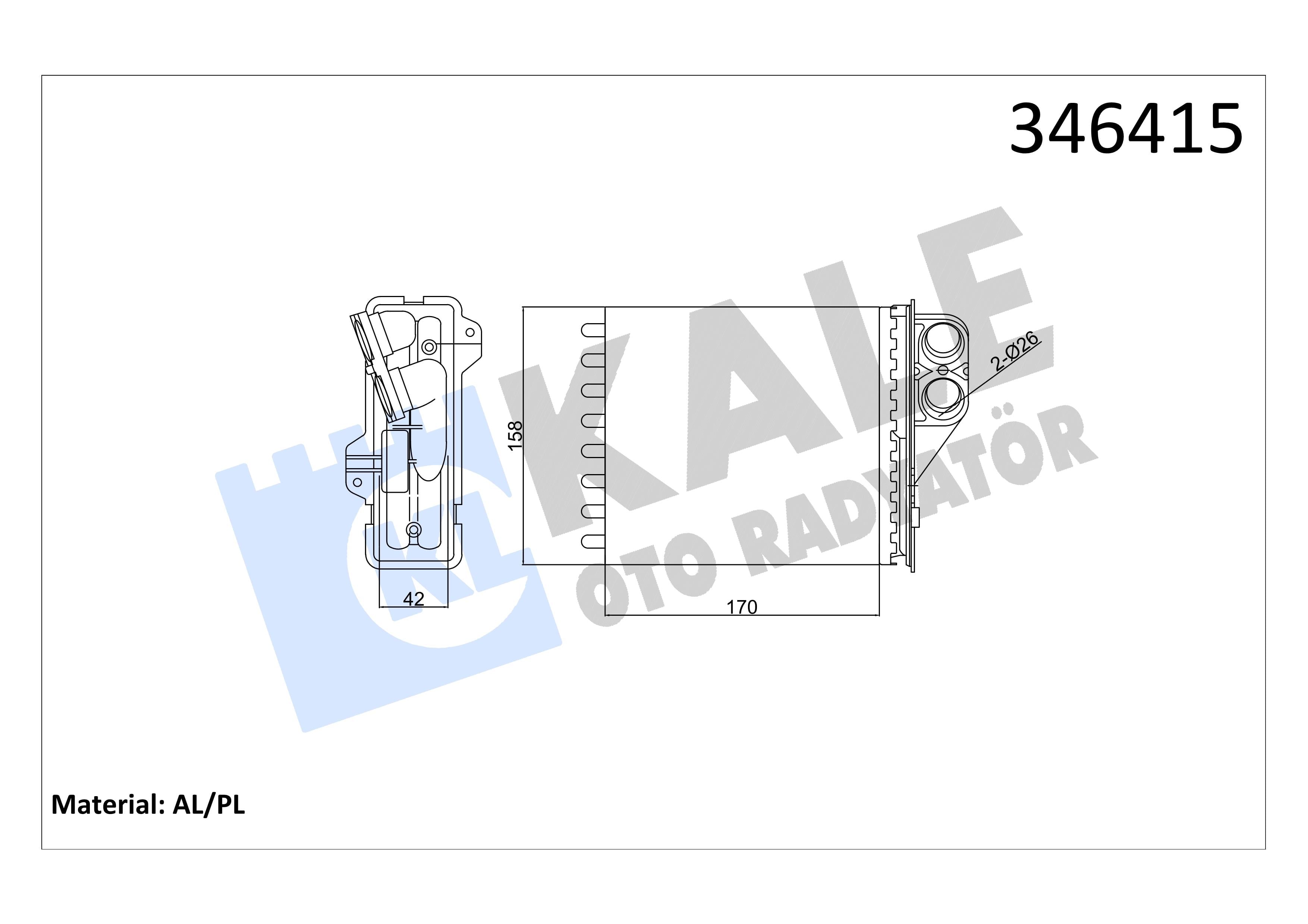 KALE346415-Kalorifer Radyatörü