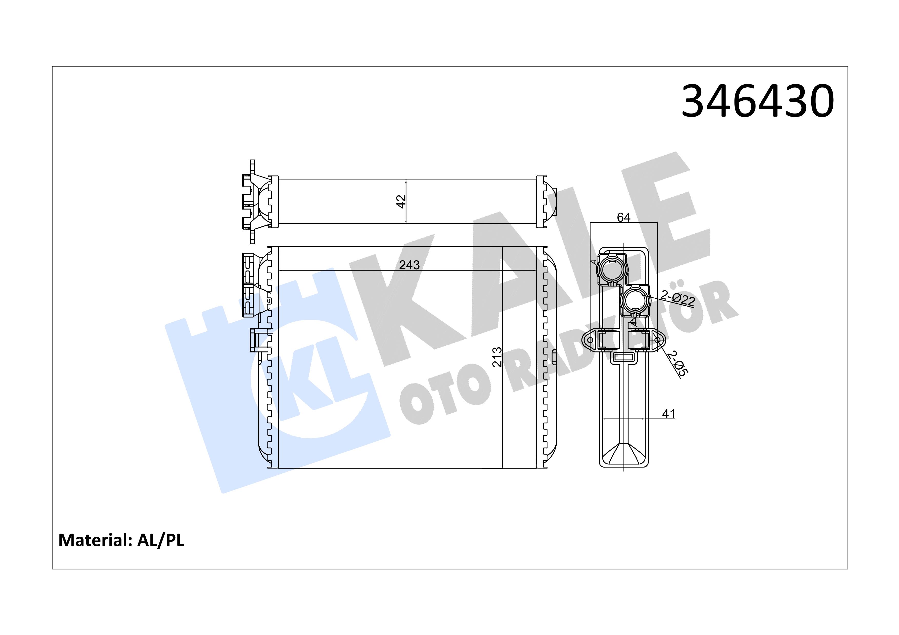 KALE346430-Kalorifer Radyatörü