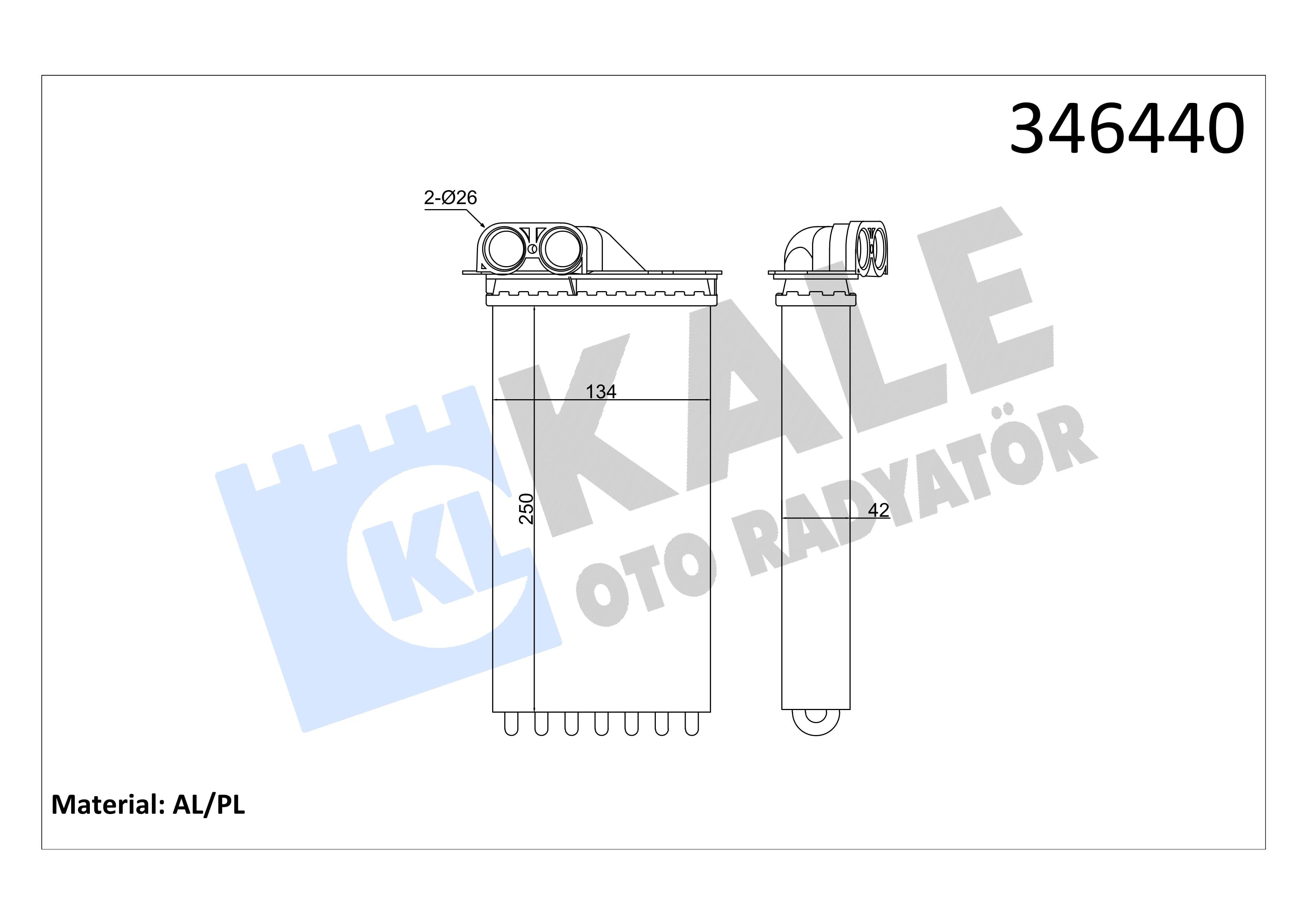 KALE346440-Kalorifer Radyatörü