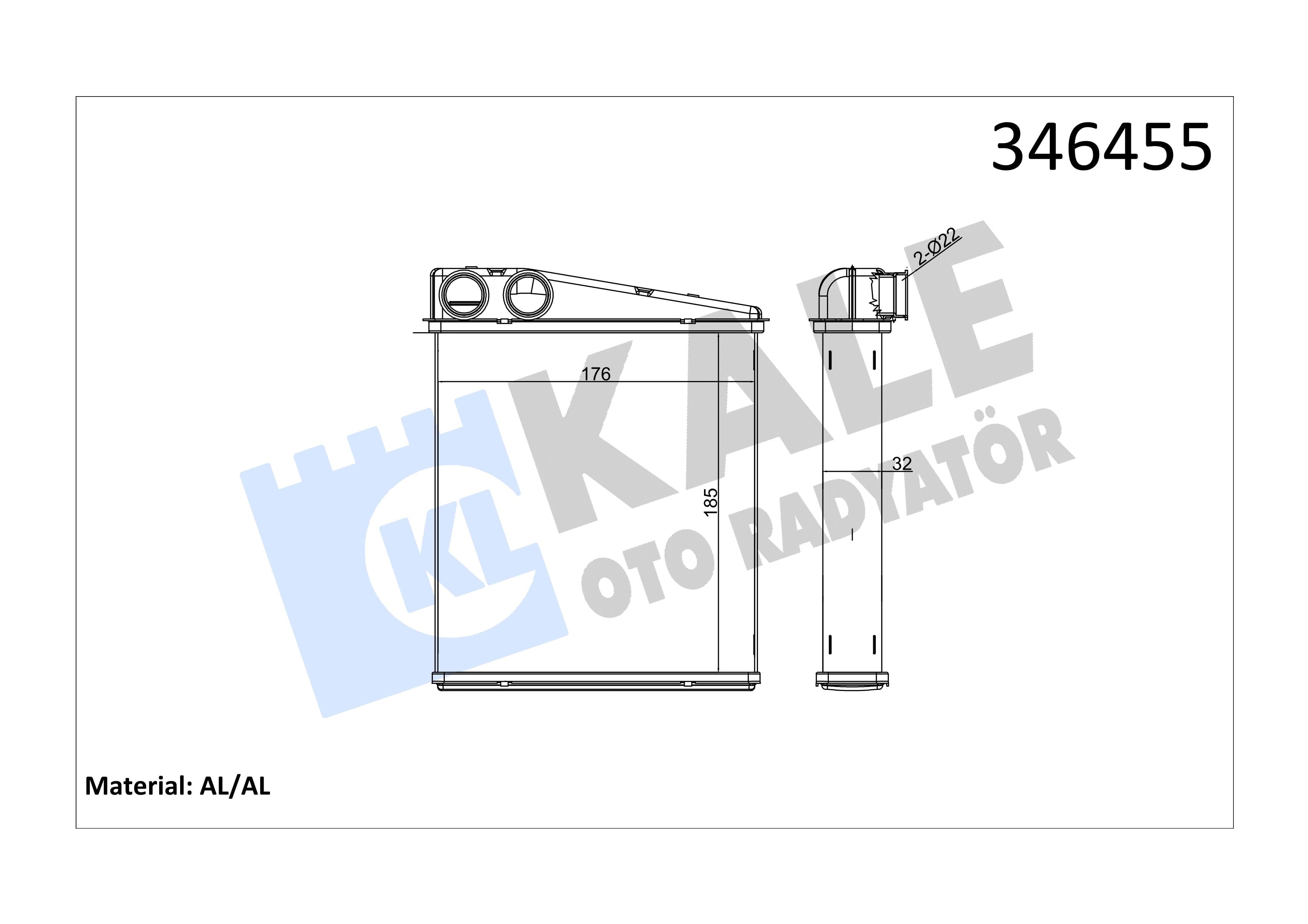 KALE346455-Kalorifer Radyatörü