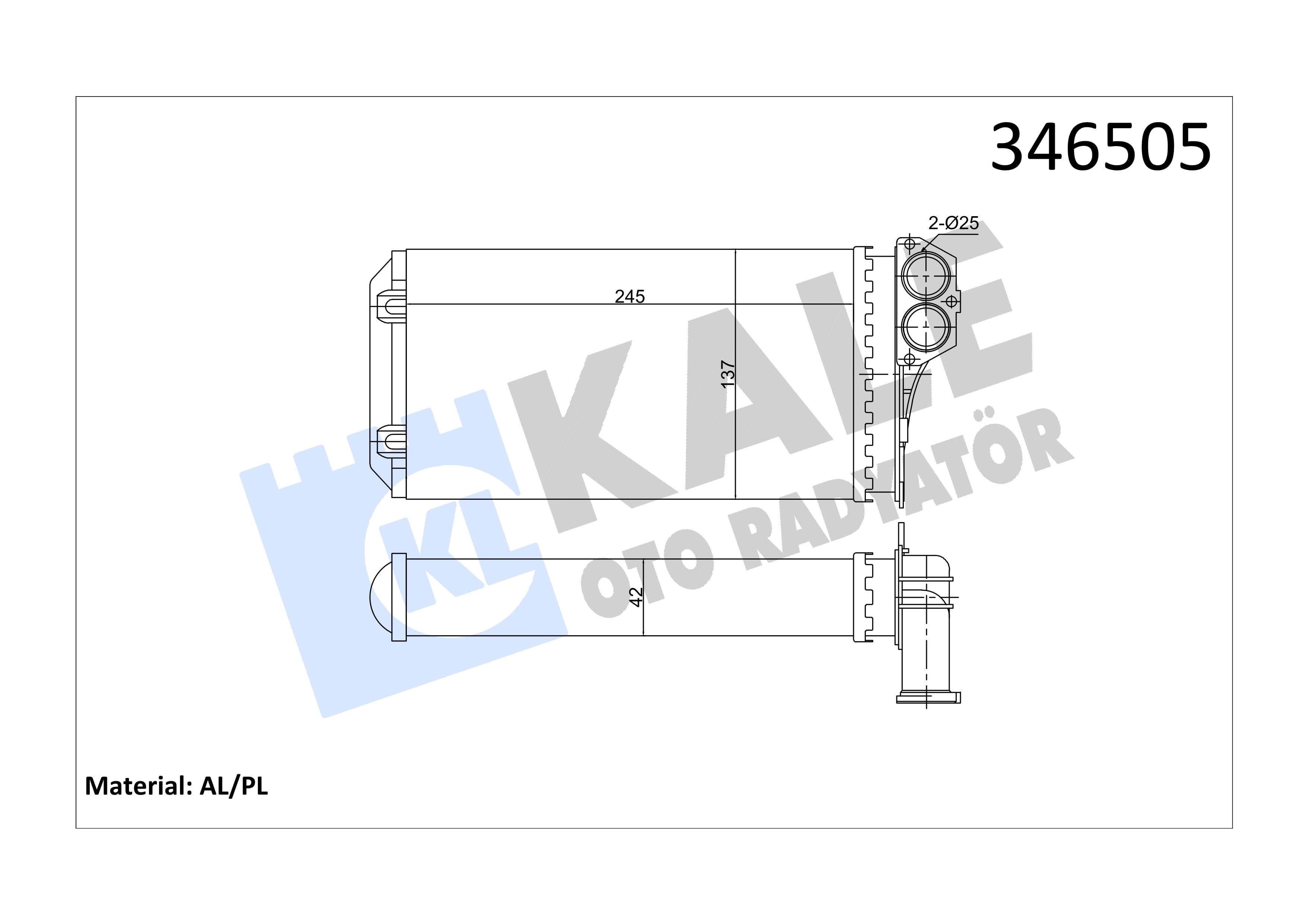 KALE346505-Kalorifer Radyatörü