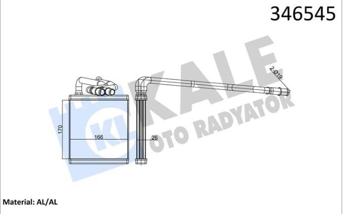 KALE346545-Kalorifer Radyatörü
