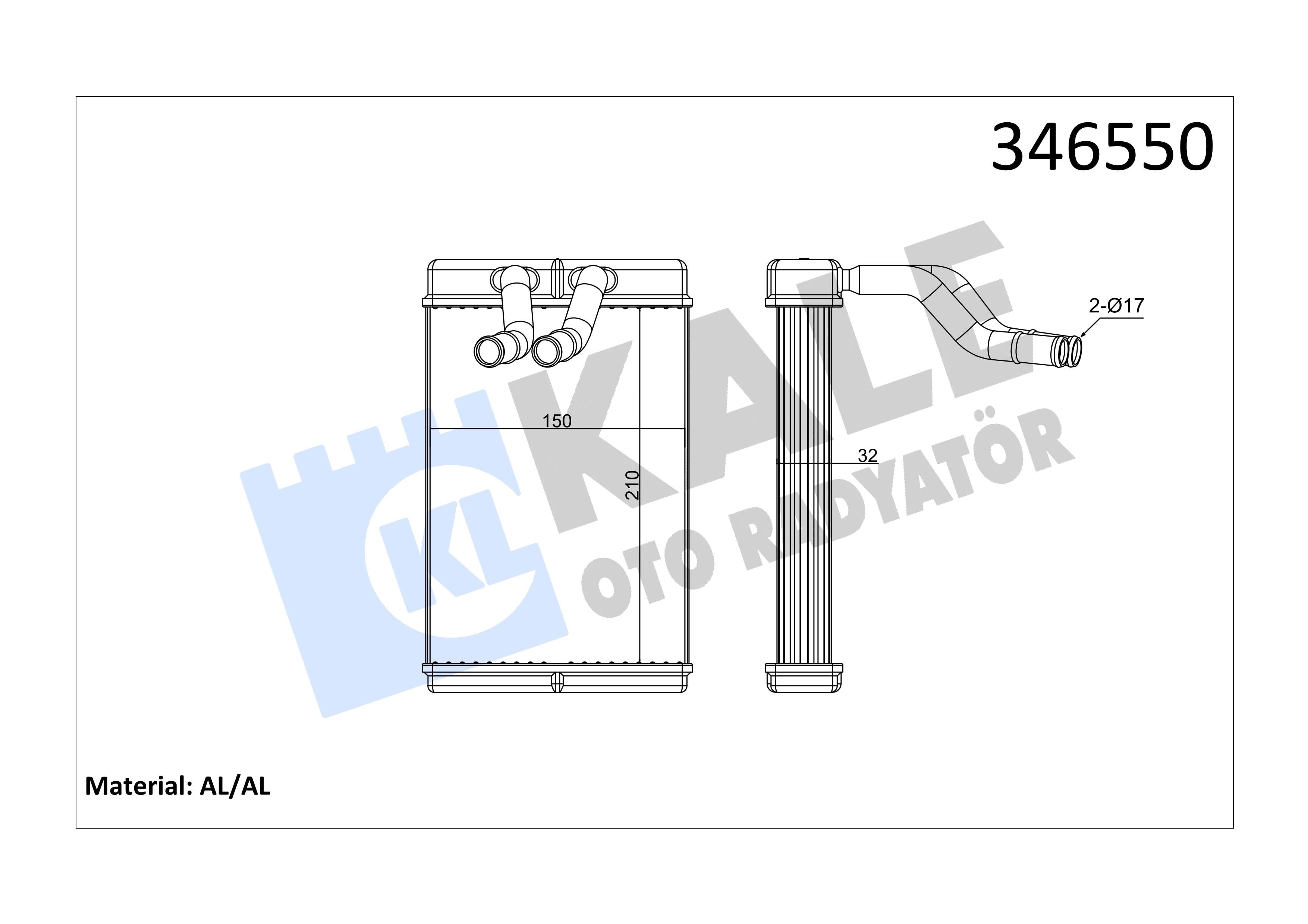 KALE346550-Kalorifer Radyatörü