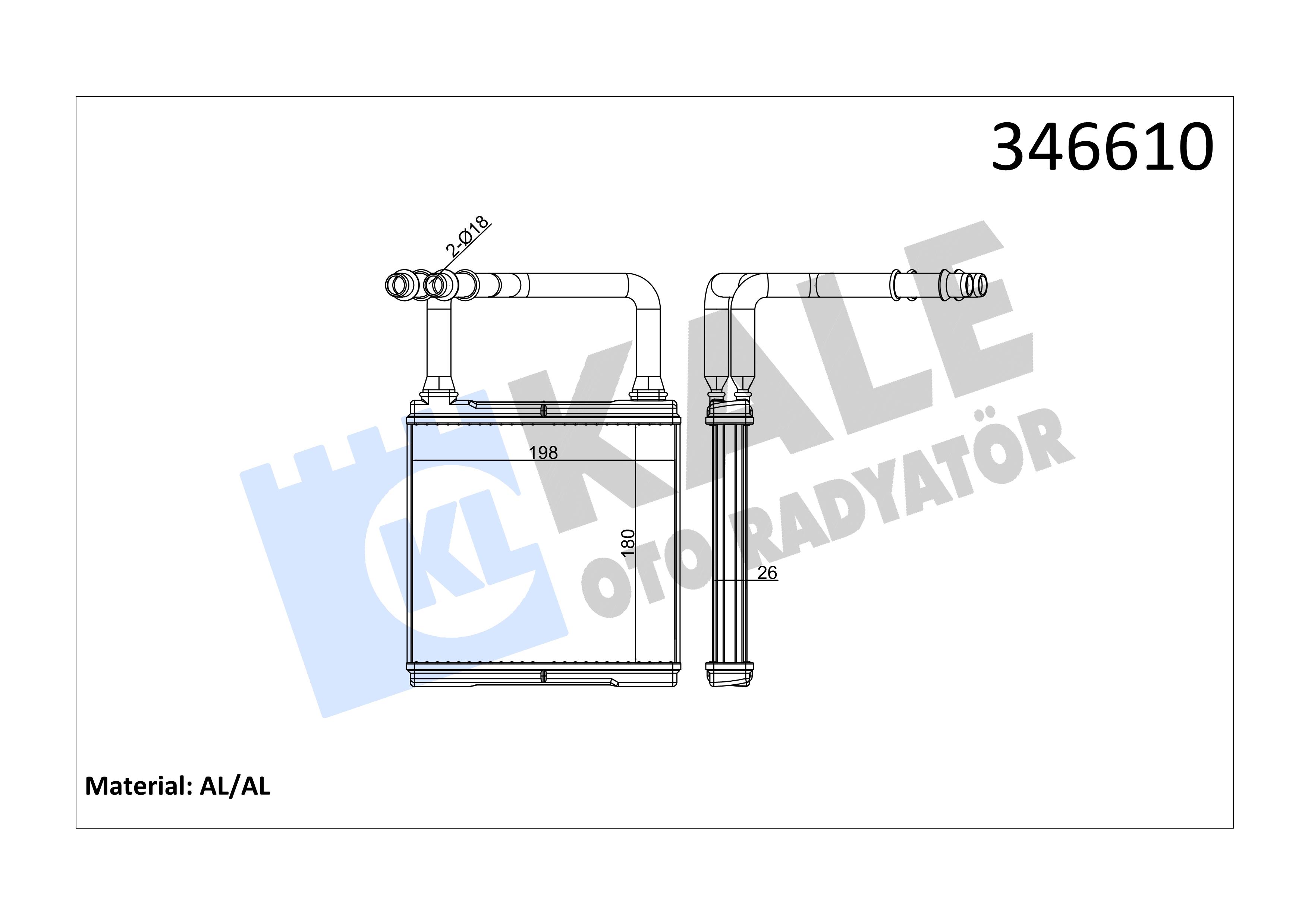 KALE346610-Kalorifer Radyatörü