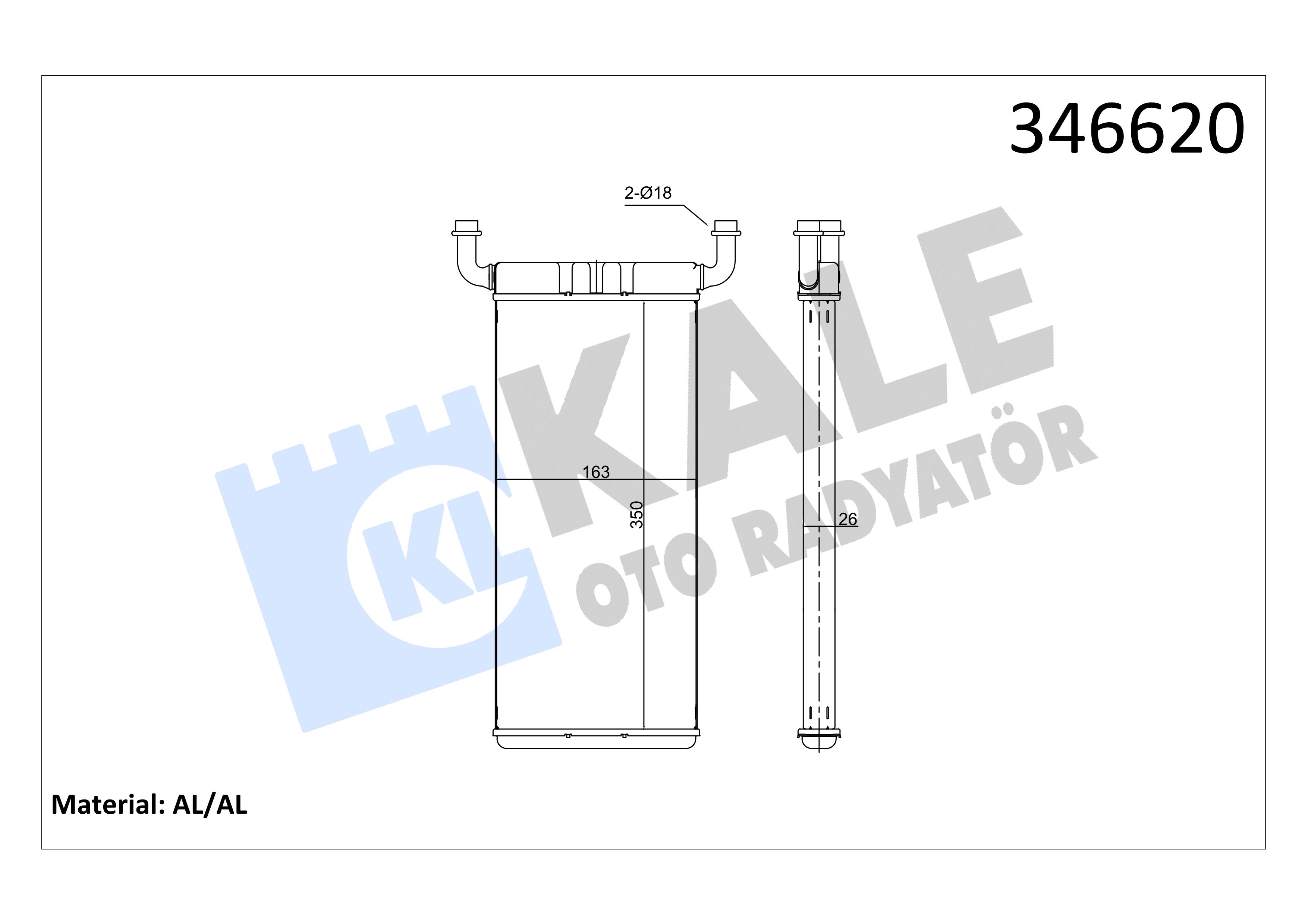 KALE346620-Kalorifer Radyatörü