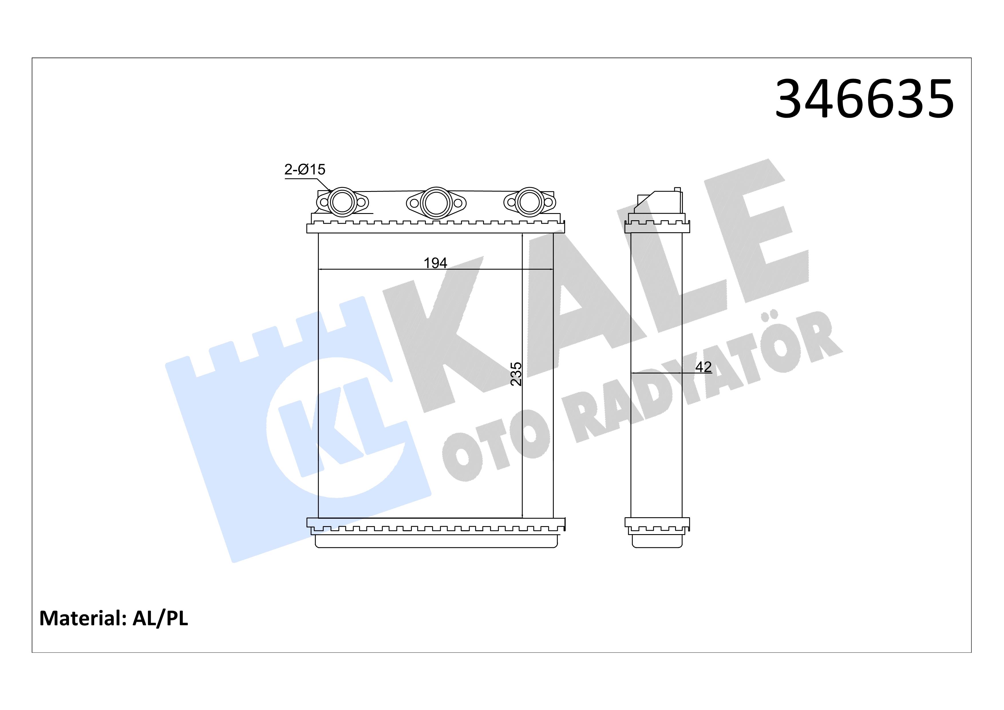 KALE346635-Kalorifer Radyatörü