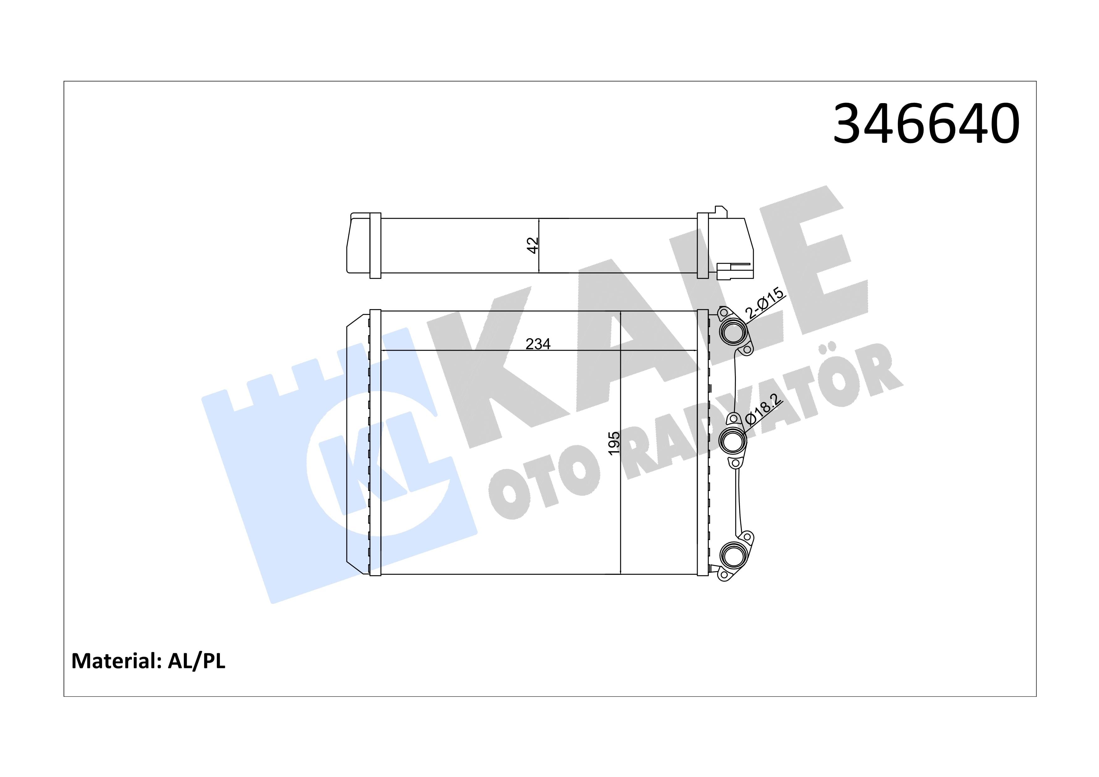 KALE346640-Kalorifer Radyatörü