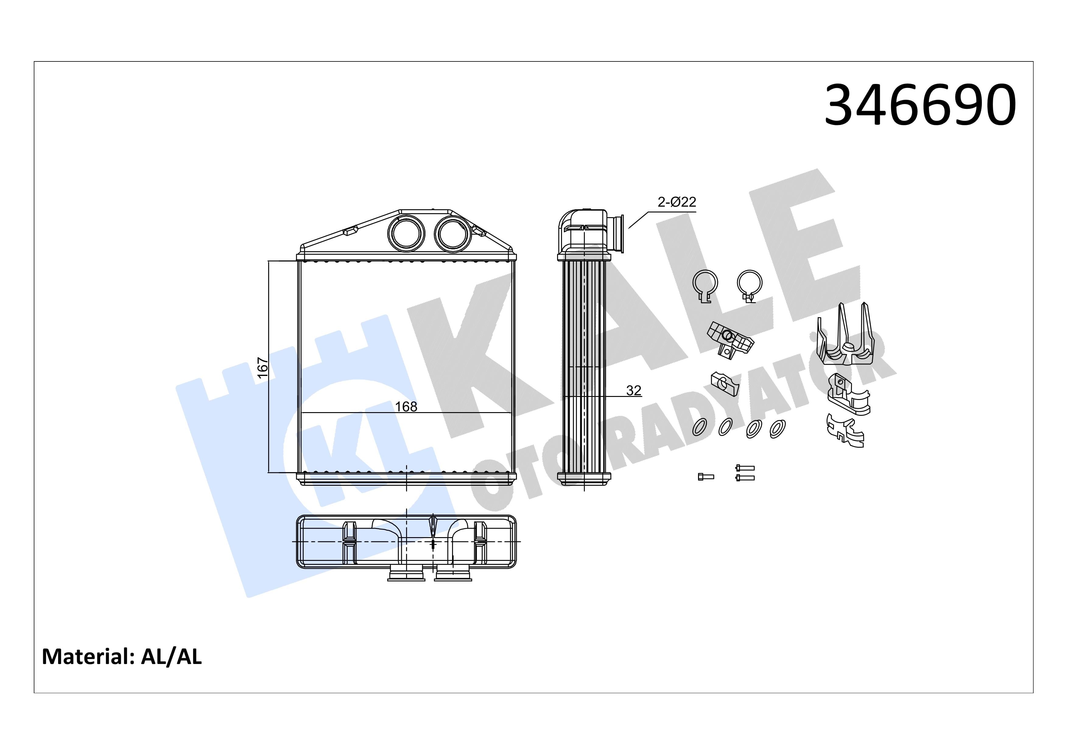 KALE346690-Kalorifer Radyatörü