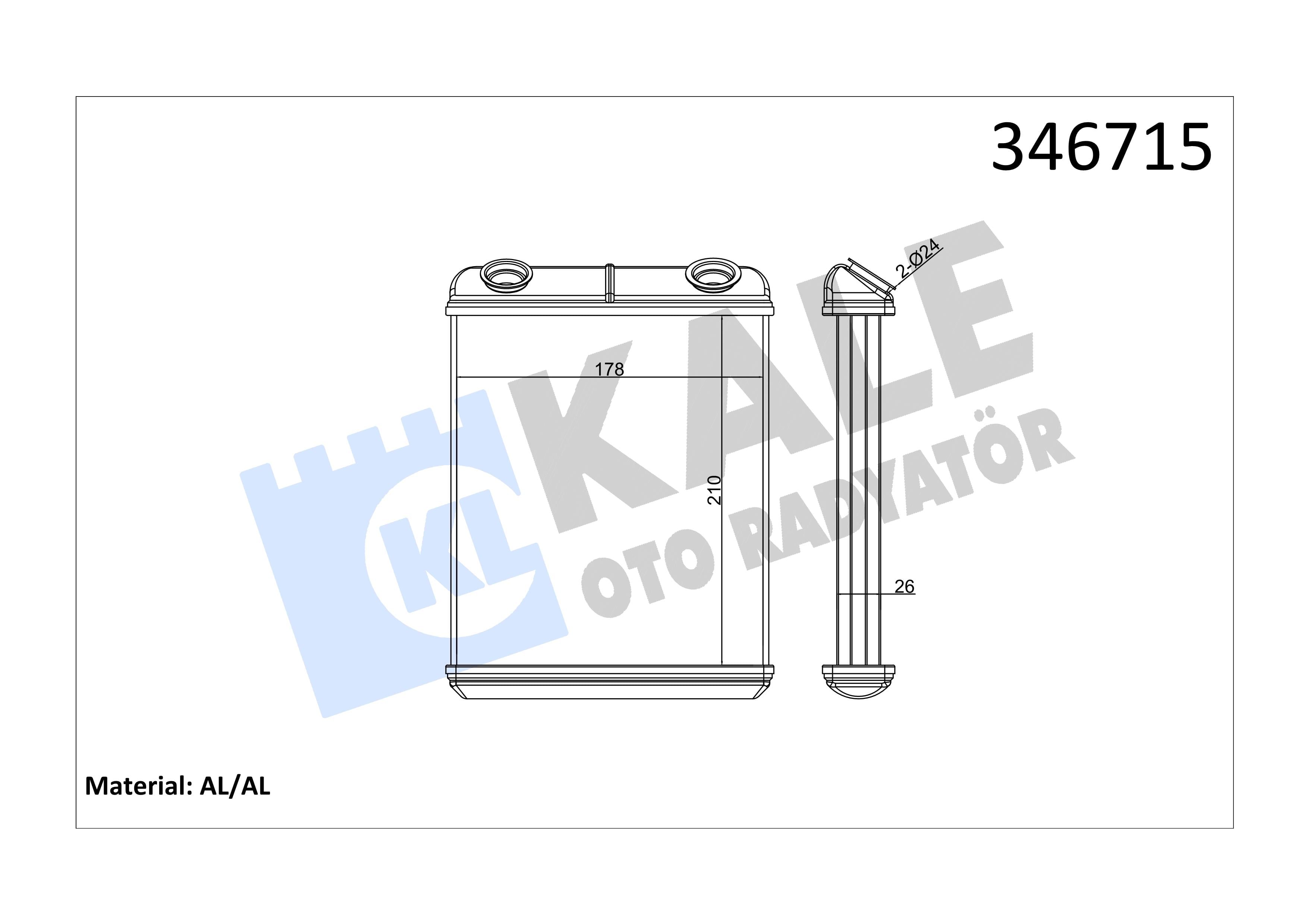 KALE346715-Kalorifer Radyatörü