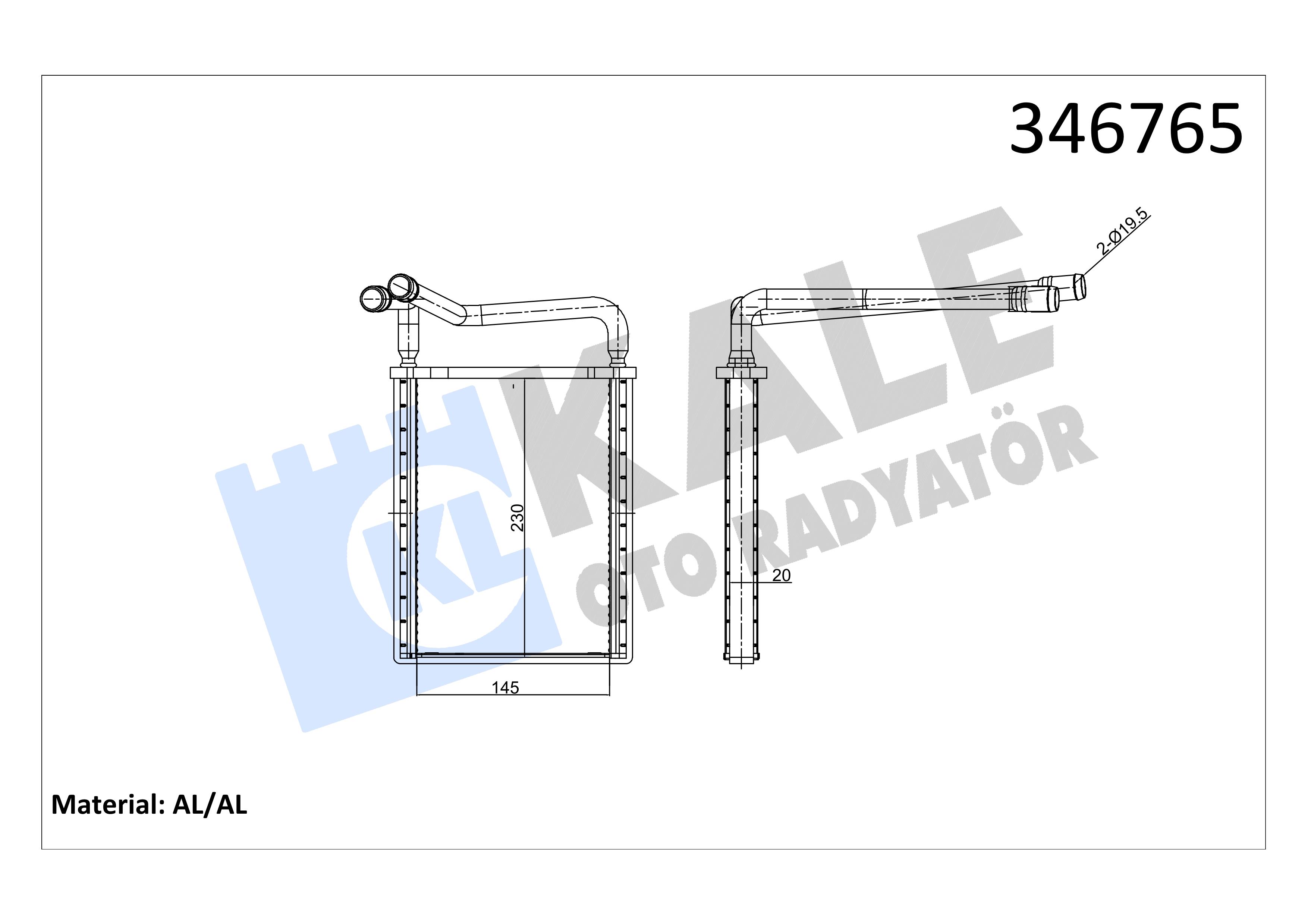 KALE346765-Kalorifer Radyatörü