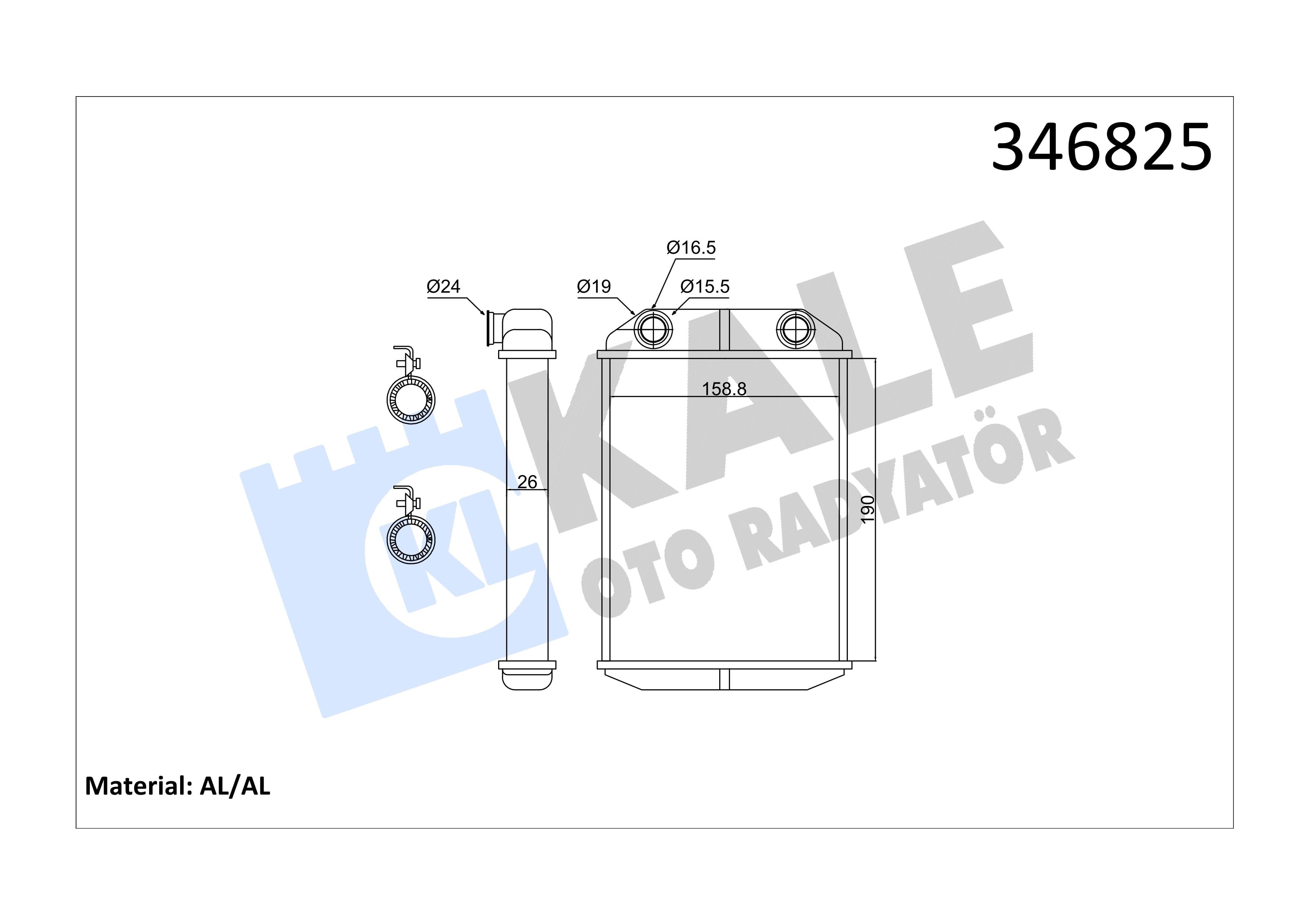 KALE346825-Kalorifer Radyatörü