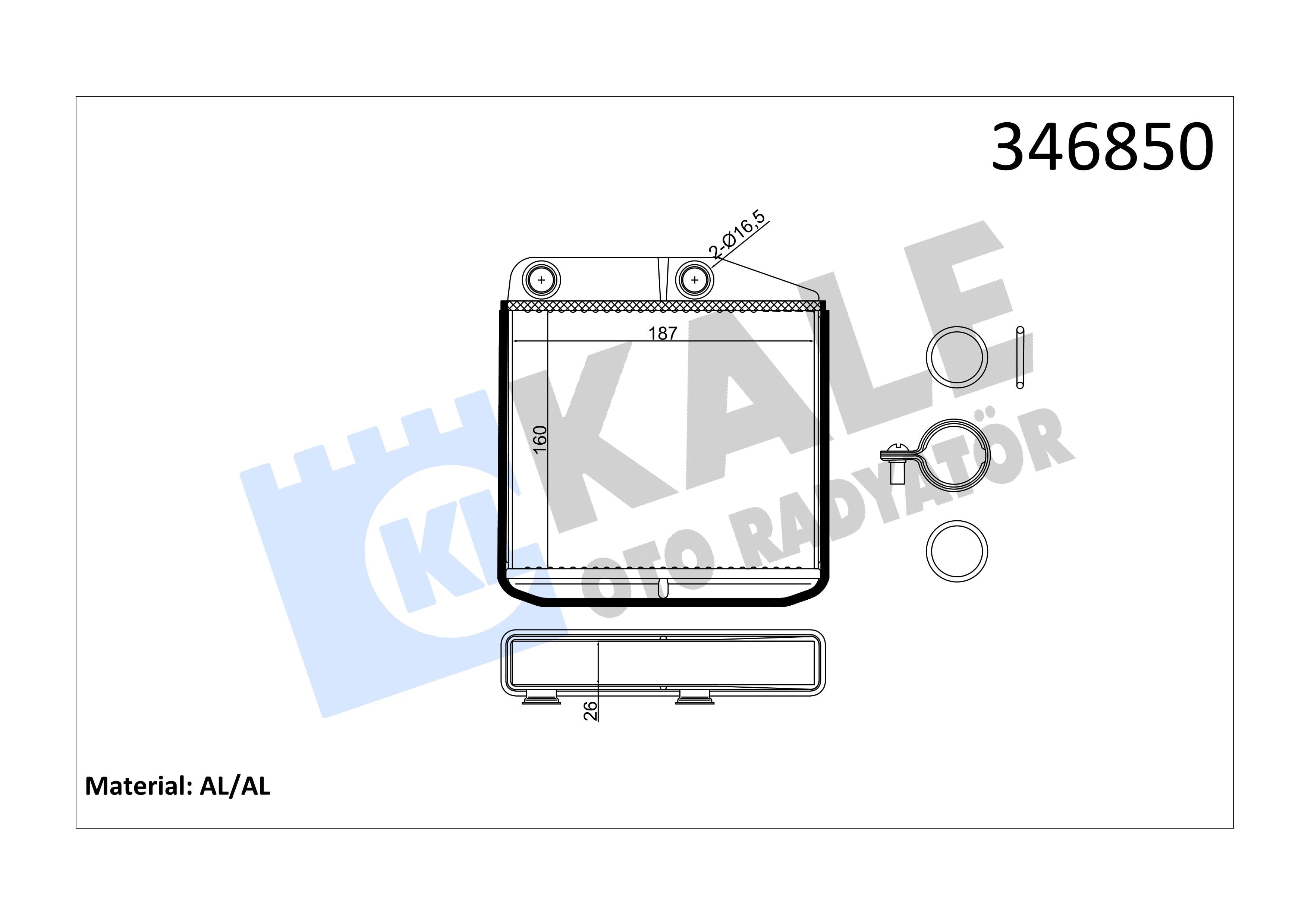 KALE346850-Kalorifer Radyatörü