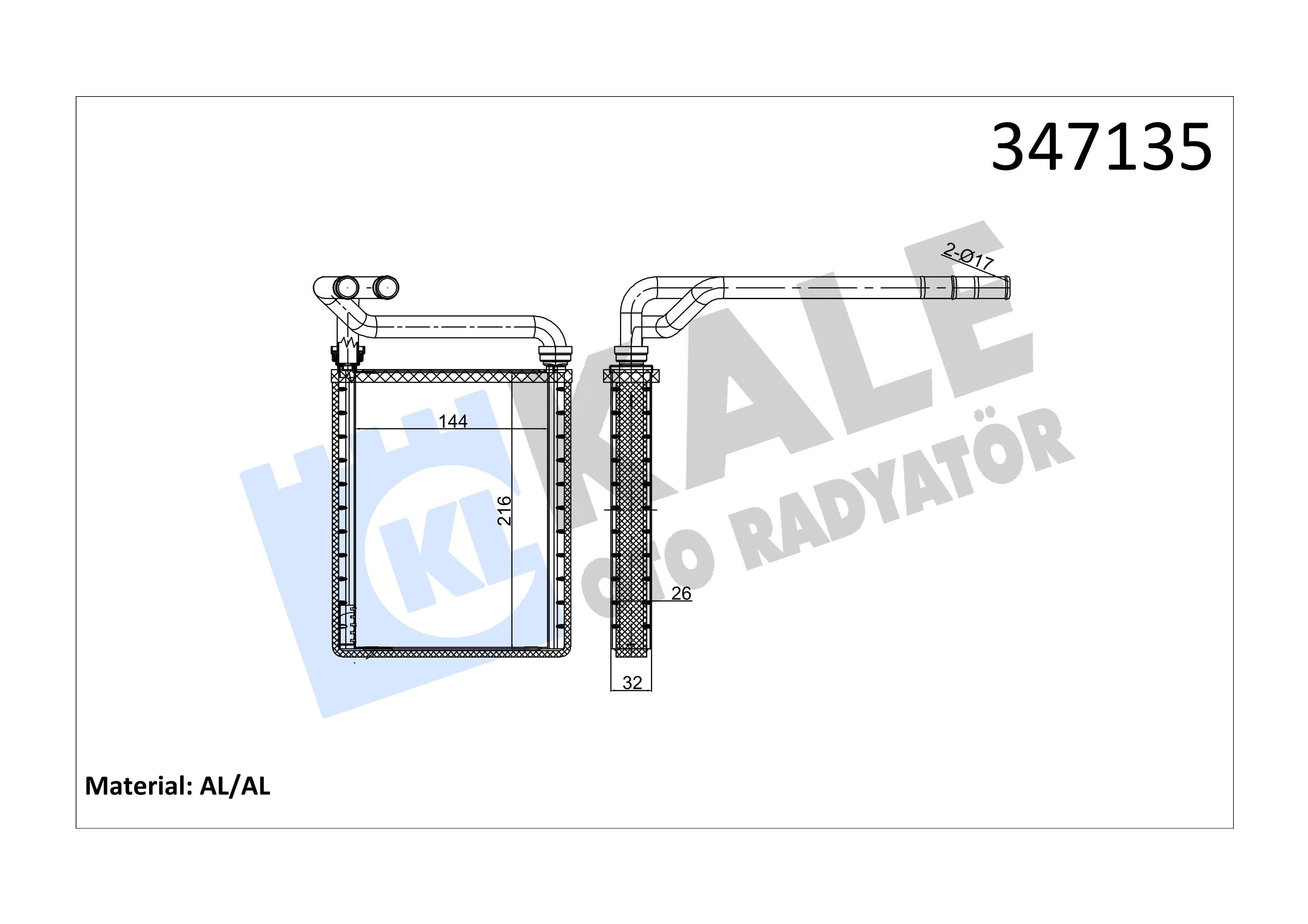 KALE347135-Kalorifer Radyatörü