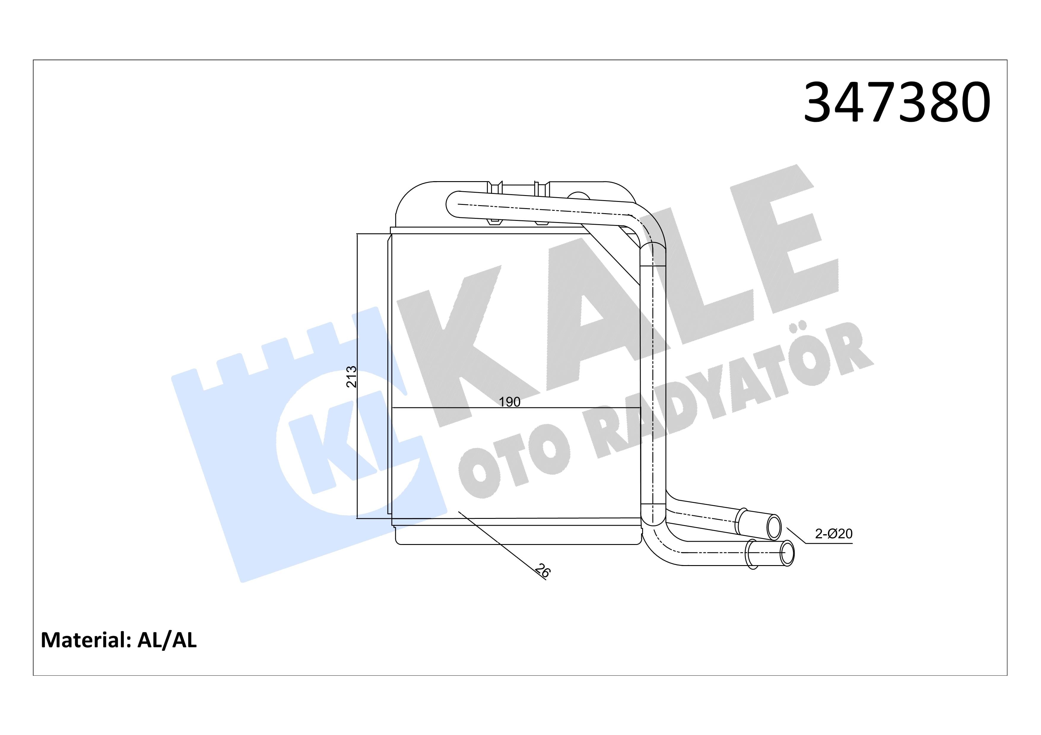 KALE347380-Kalorifer Radyatörü