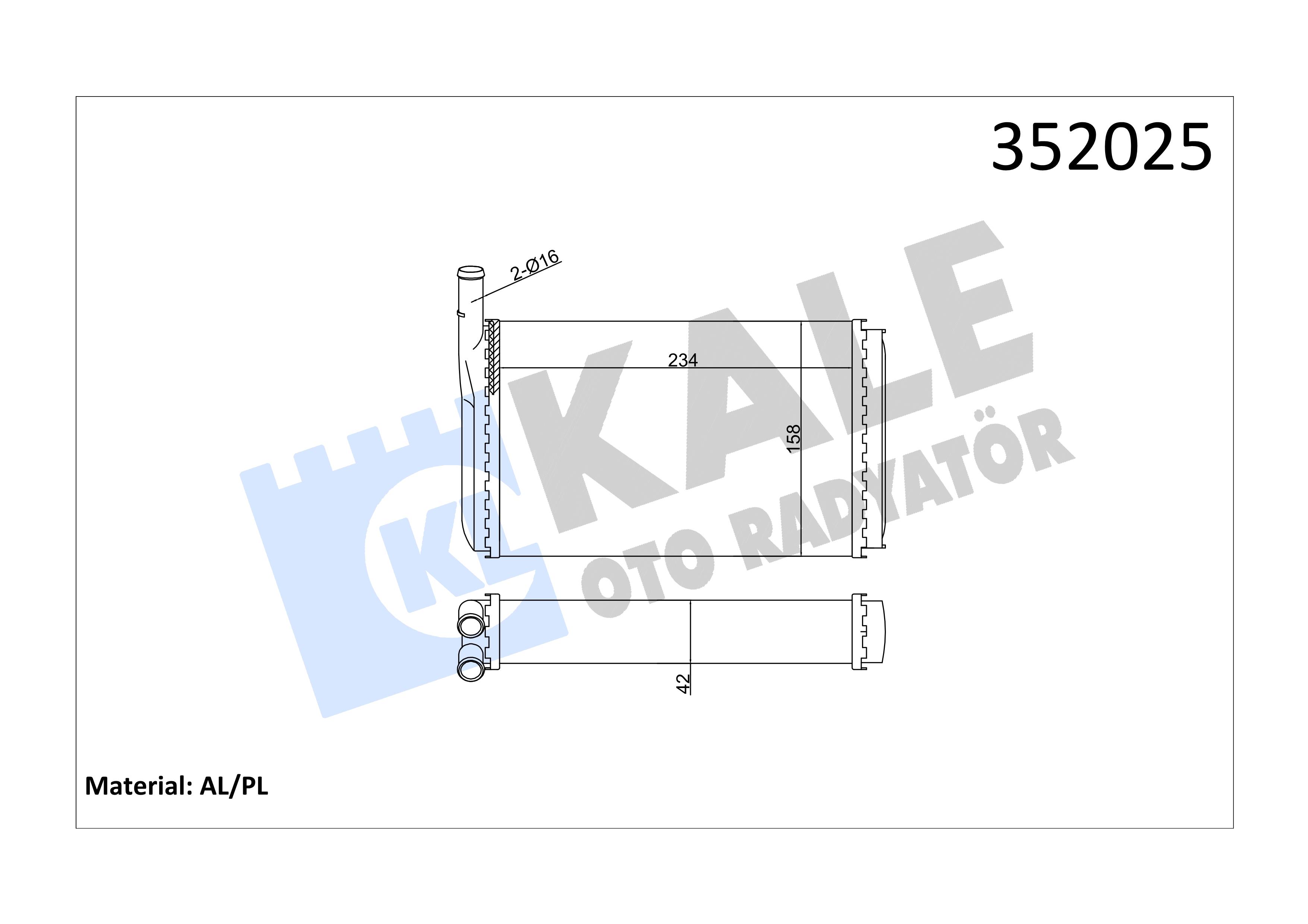 KALE352025-Kalorifer Radyatörü