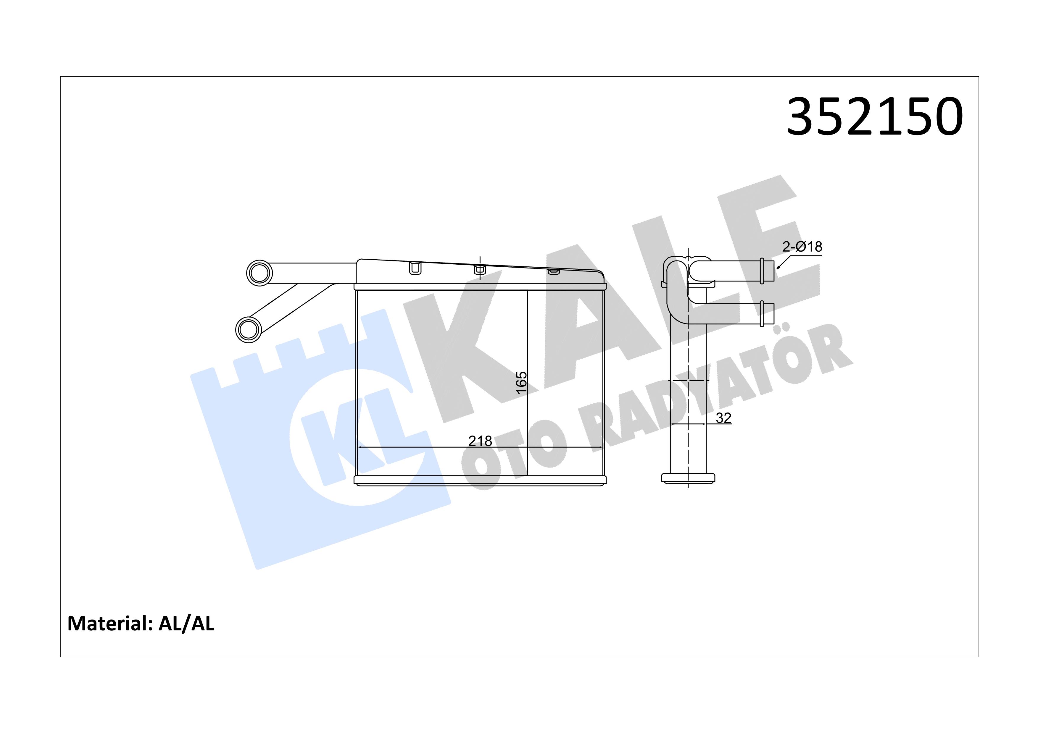 KALE352150-Kalorifer Radyatörü