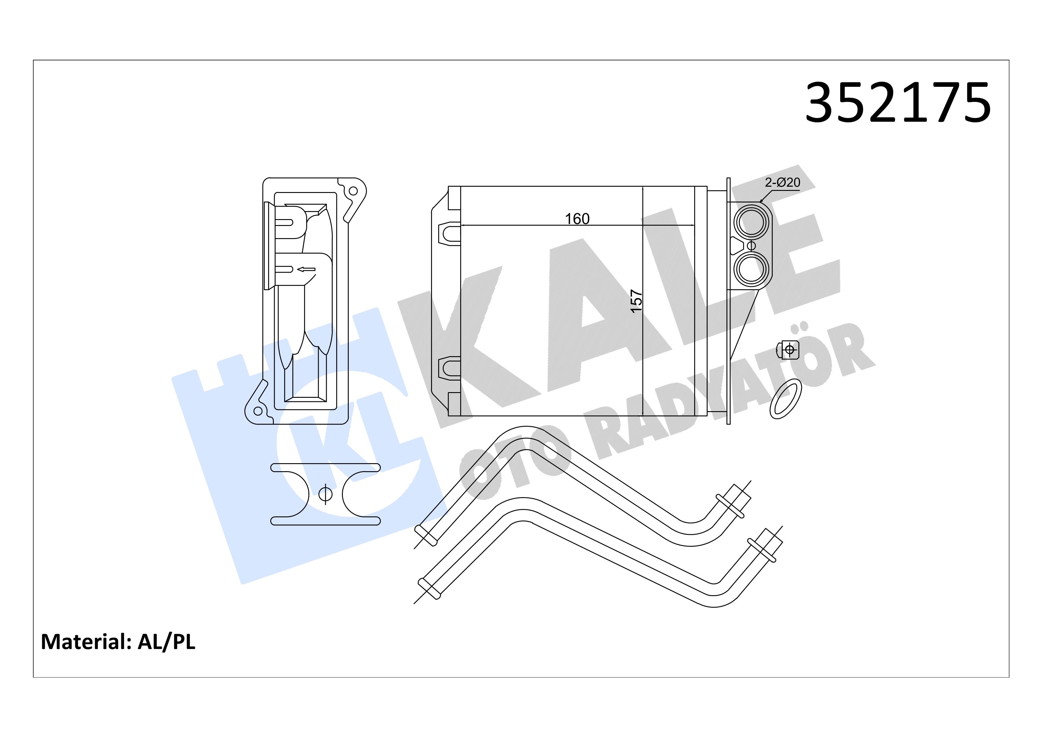KALE352175-Kalorifer Radyatörü