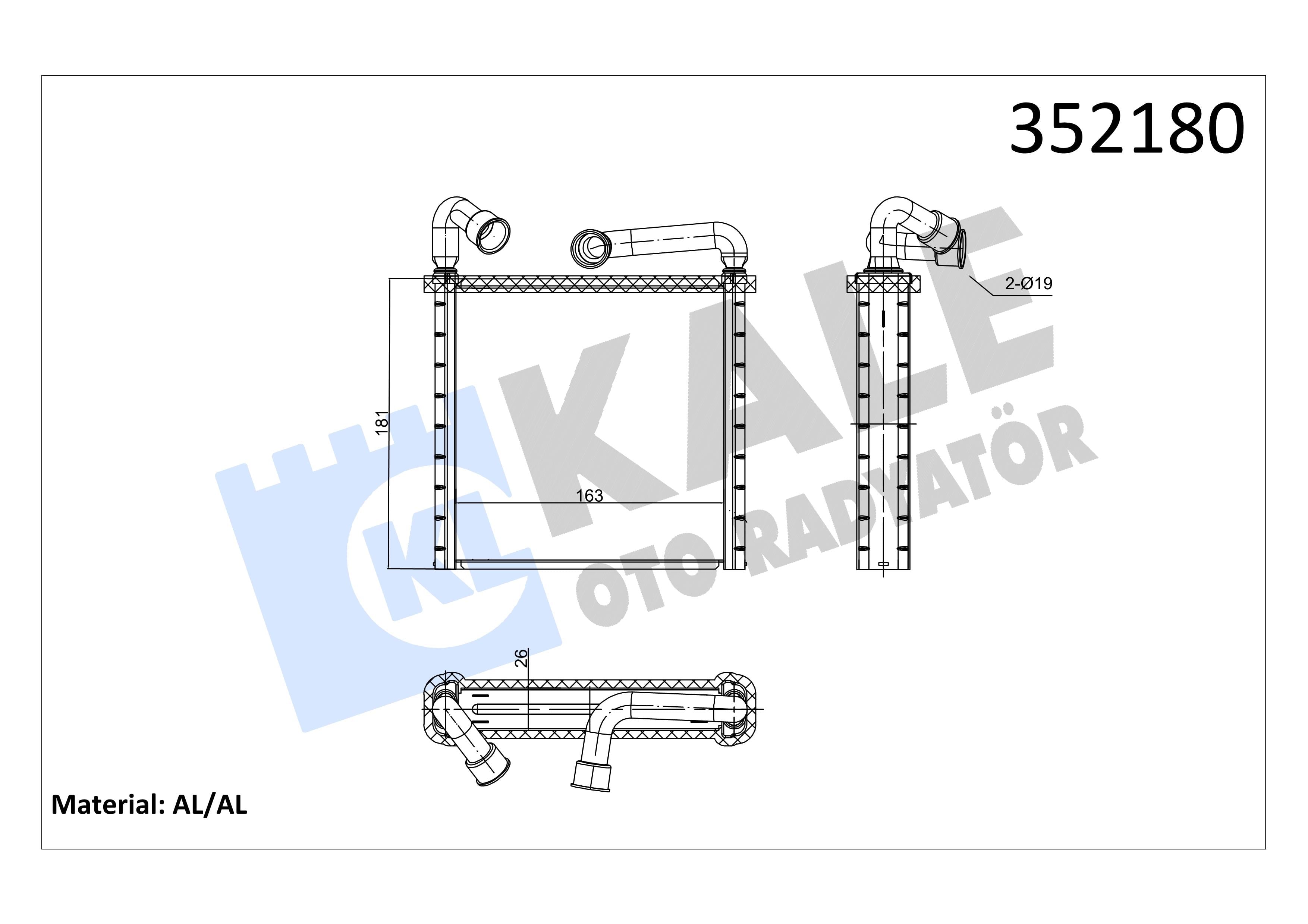 KALE352180-Kalorifer Radyatörü