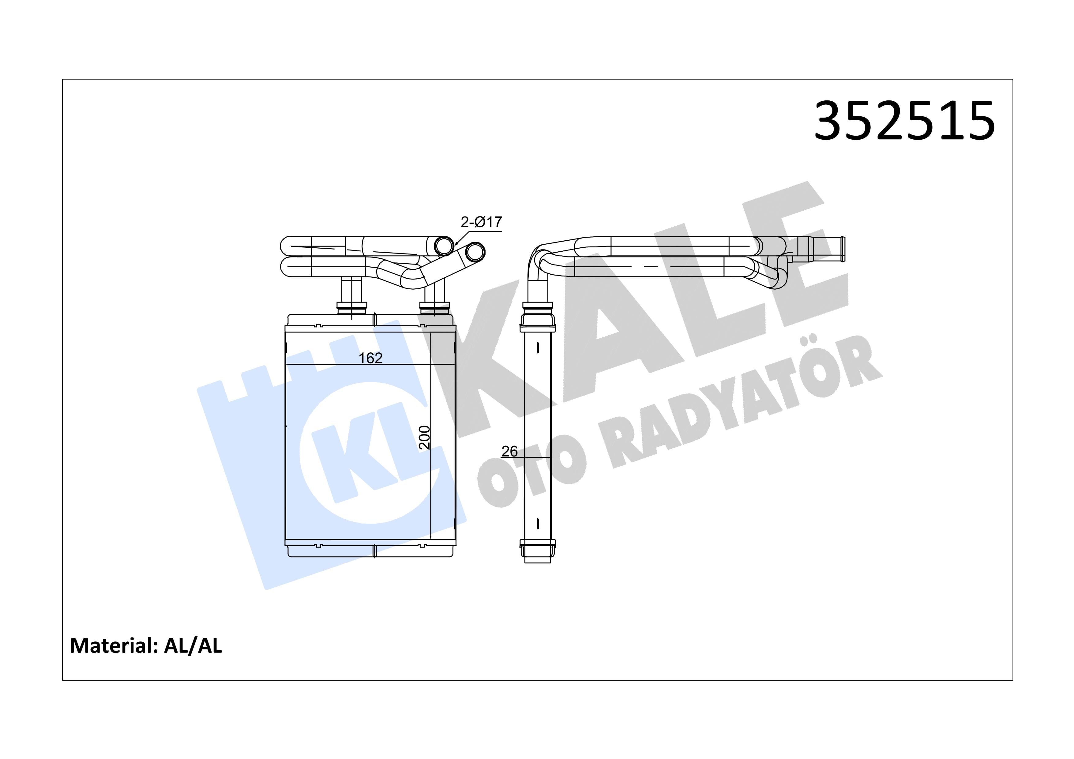 KALE352515-Kalorifer Radyatörü